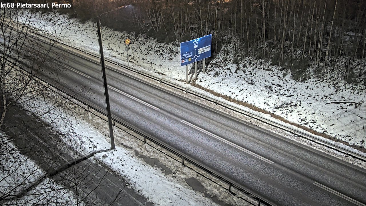 Weather Camera Image Road 68 Pietarsaari, Permo, Pietarsaari, Pohjanmaa
