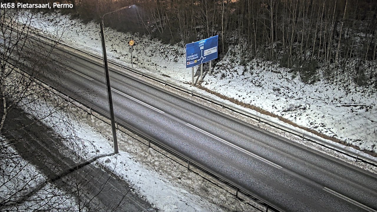 Weather Camera Image Road 68 Pietarsaari, Permo, Pietarsaari, Pohjanmaa