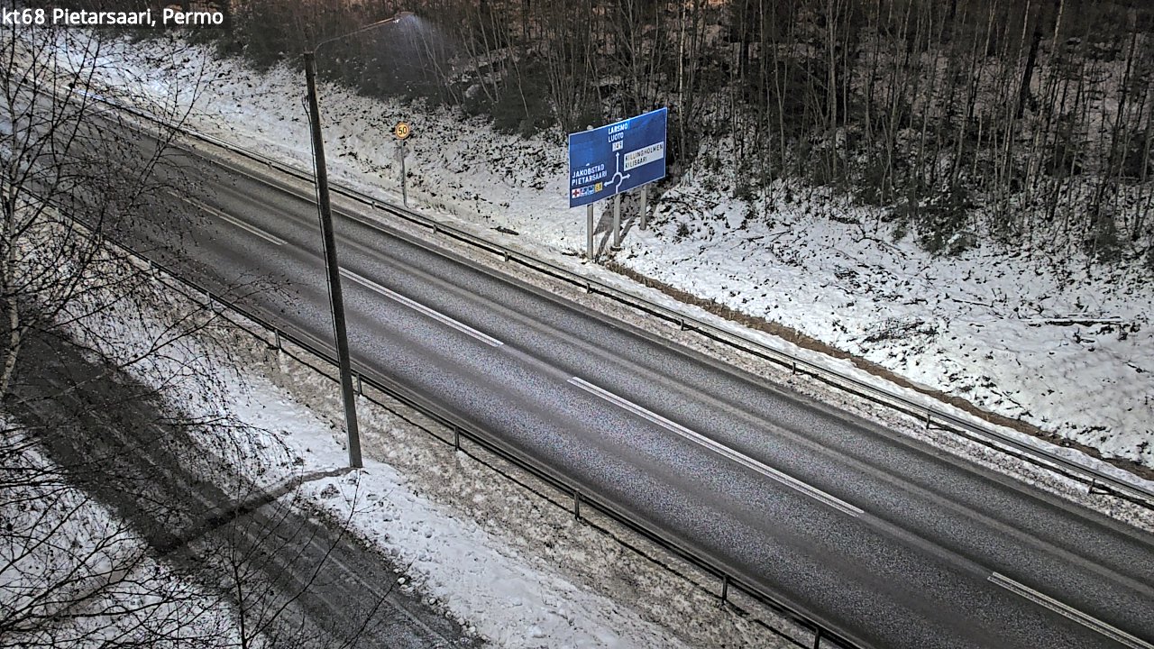 Weather Camera Image Road 68 Pietarsaari, Permo, Pietarsaari, Pohjanmaa