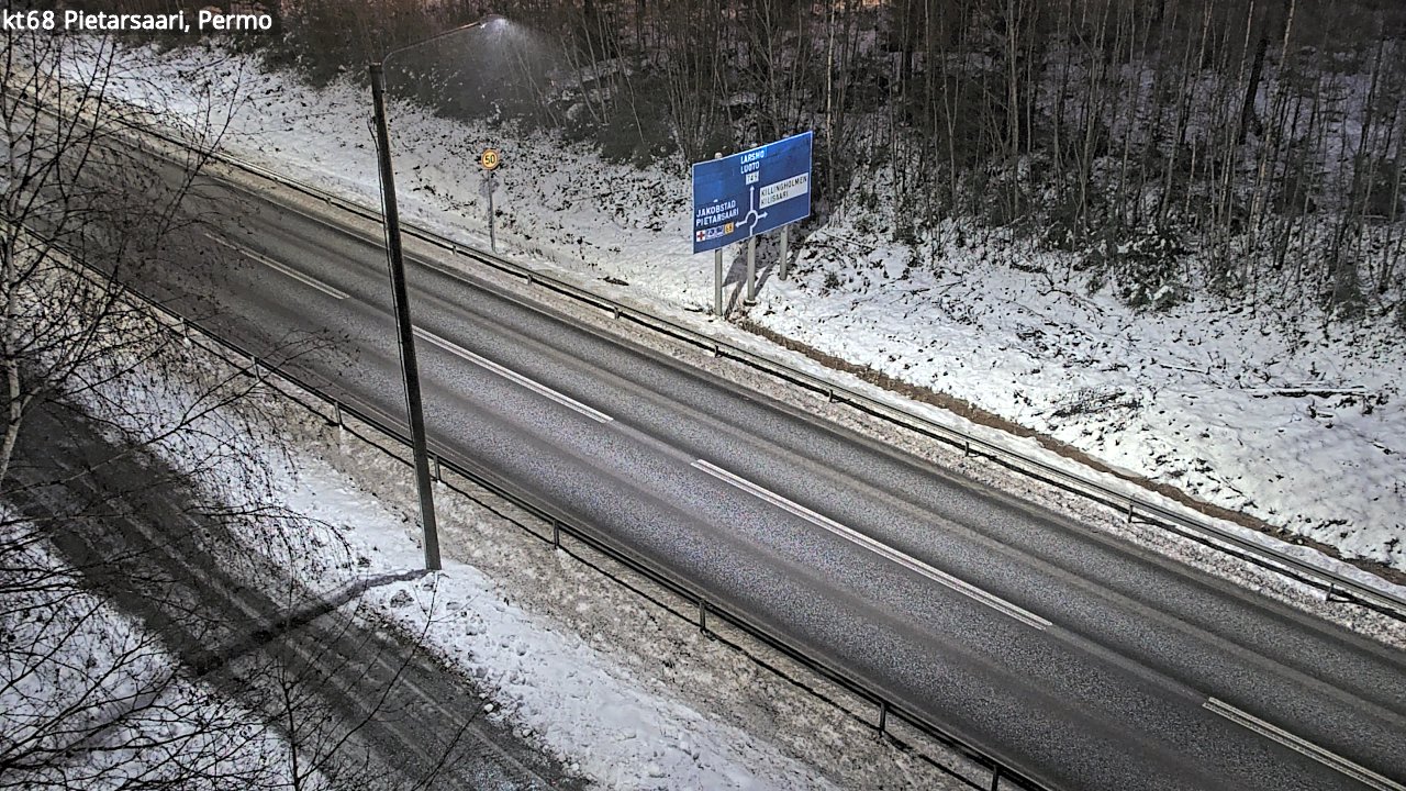 Weather Camera Image Road 68 Pietarsaari, Permo, Pietarsaari, Pohjanmaa