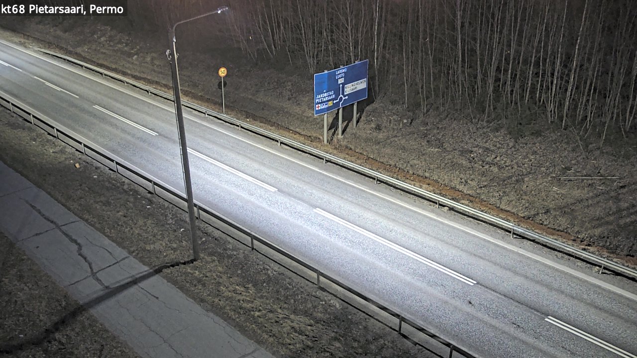 Weather Camera Image Road 68 Pietarsaari, Permo, Pietarsaari, Pohjanmaa