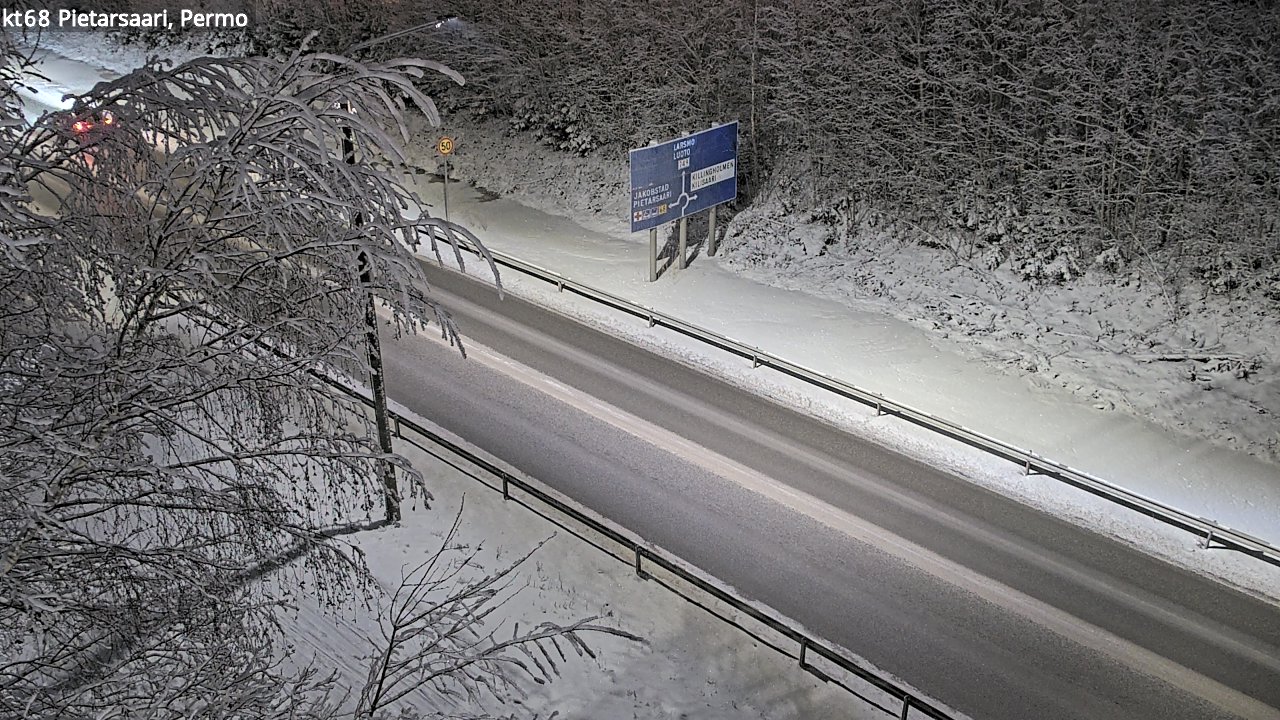 Weather Camera Image Väg 68 Jakobstad, Permo, Pietarsaari, Pohjanmaa