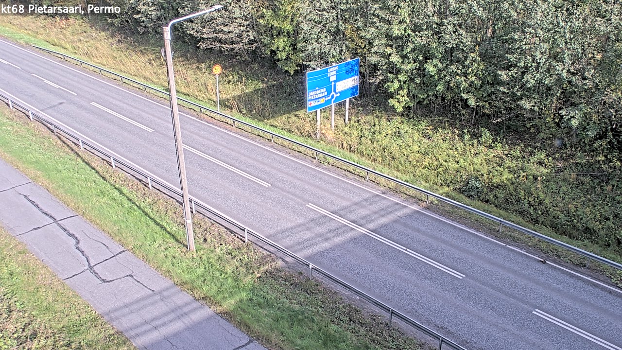 Weather Camera Image Väg 68 Jakobstad, Permo, Pietarsaari, Pohjanmaa