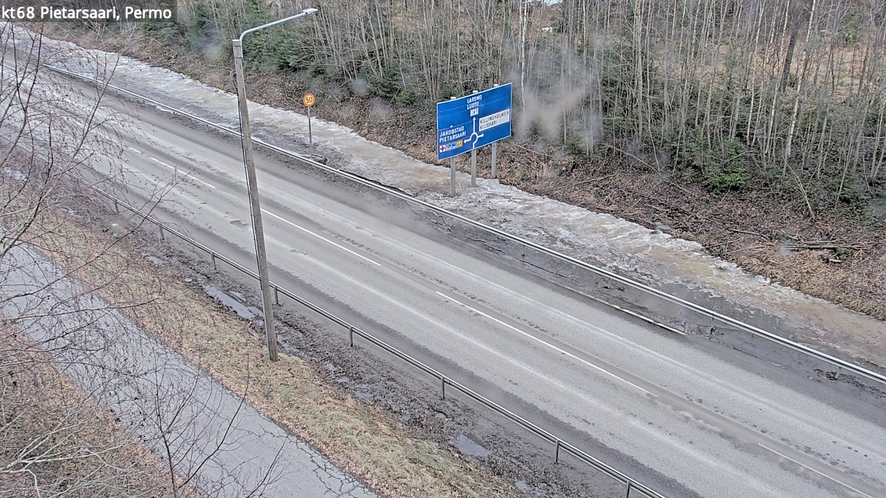 Weather Camera Image Road 68 Pietarsaari, Permo, Pietarsaari, Pohjanmaa