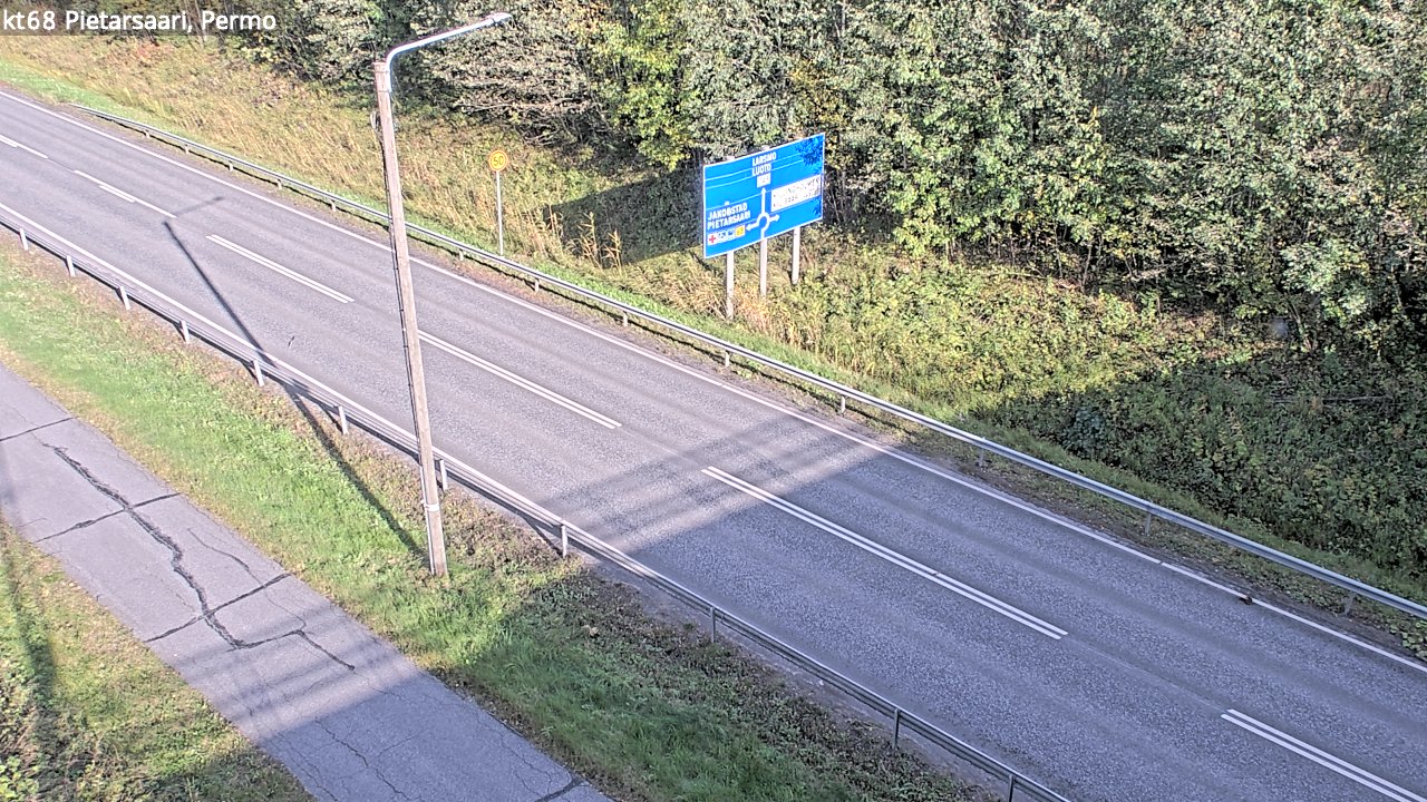 Weather Camera Image Väg 68 Jakobstad, Permo, Pietarsaari, Pohjanmaa