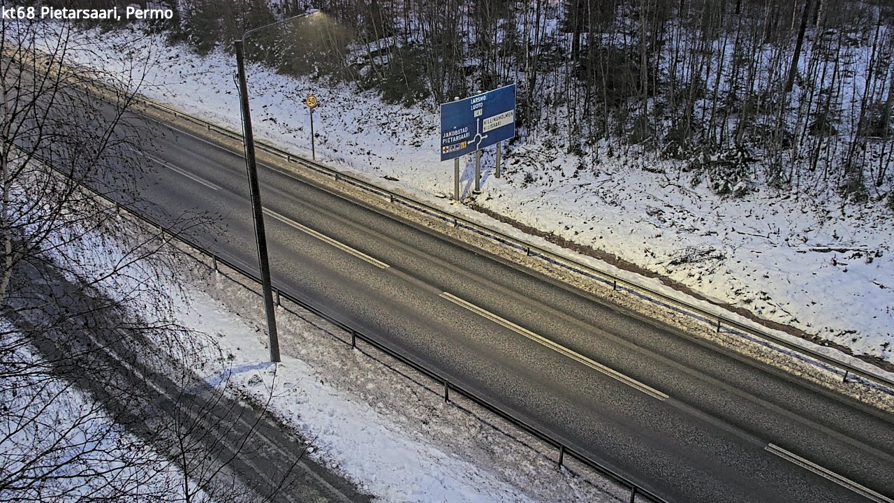 Weather Camera Image Road 68 Pietarsaari, Permo, Pietarsaari, Pohjanmaa