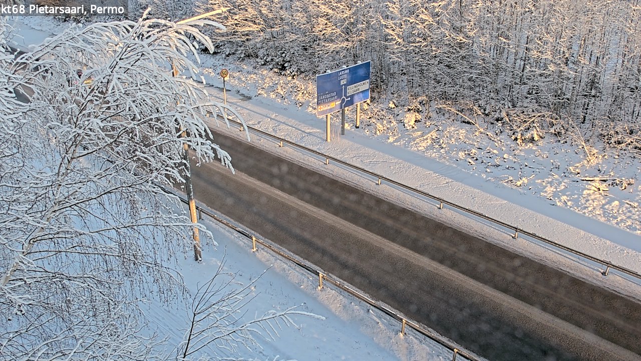 Weather Camera Image Väg 68 Jakobstad, Permo, Pietarsaari, Pohjanmaa
