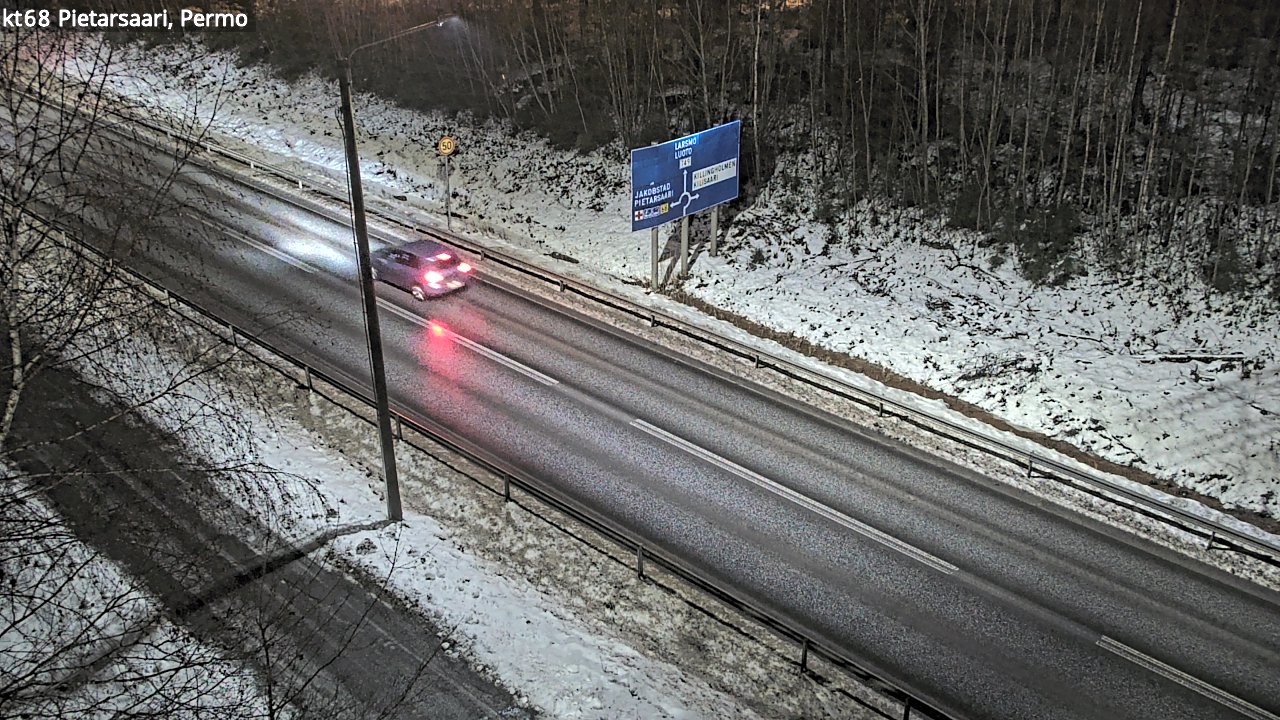 Weather Camera Image Road 68 Pietarsaari, Permo, Pietarsaari, Pohjanmaa