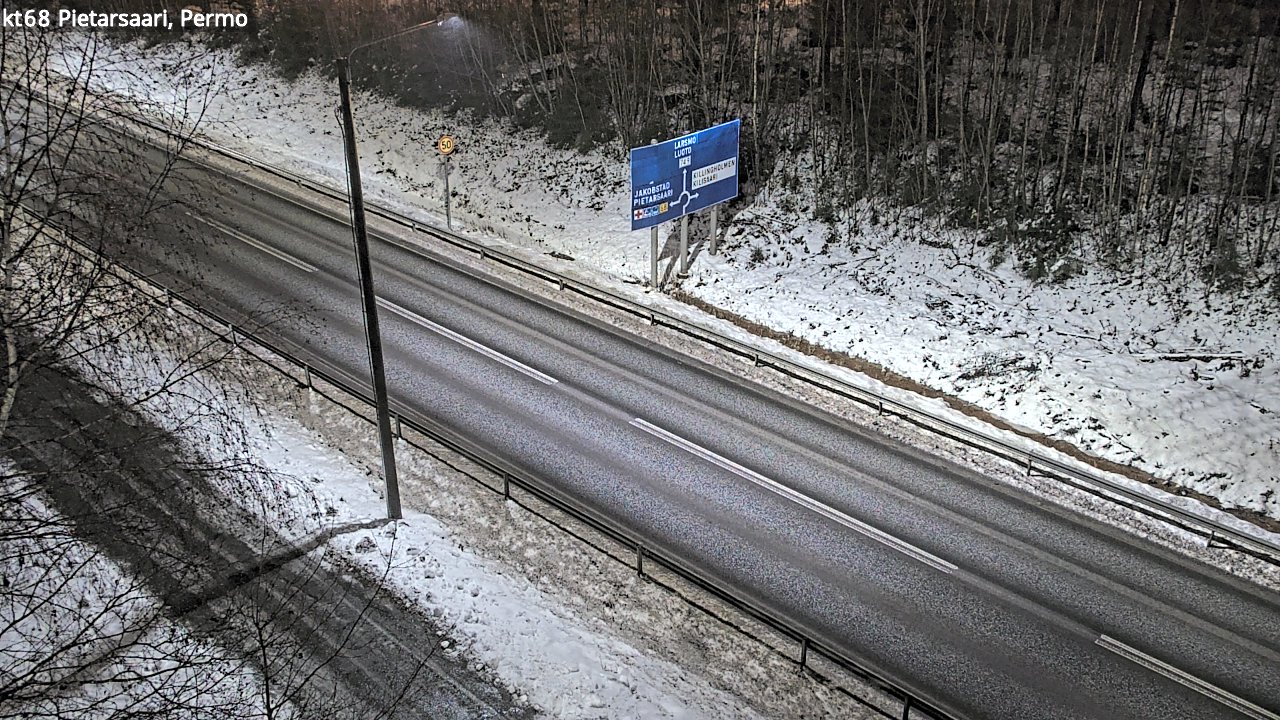 Weather Camera Image Road 68 Pietarsaari, Permo, Pietarsaari, Pohjanmaa