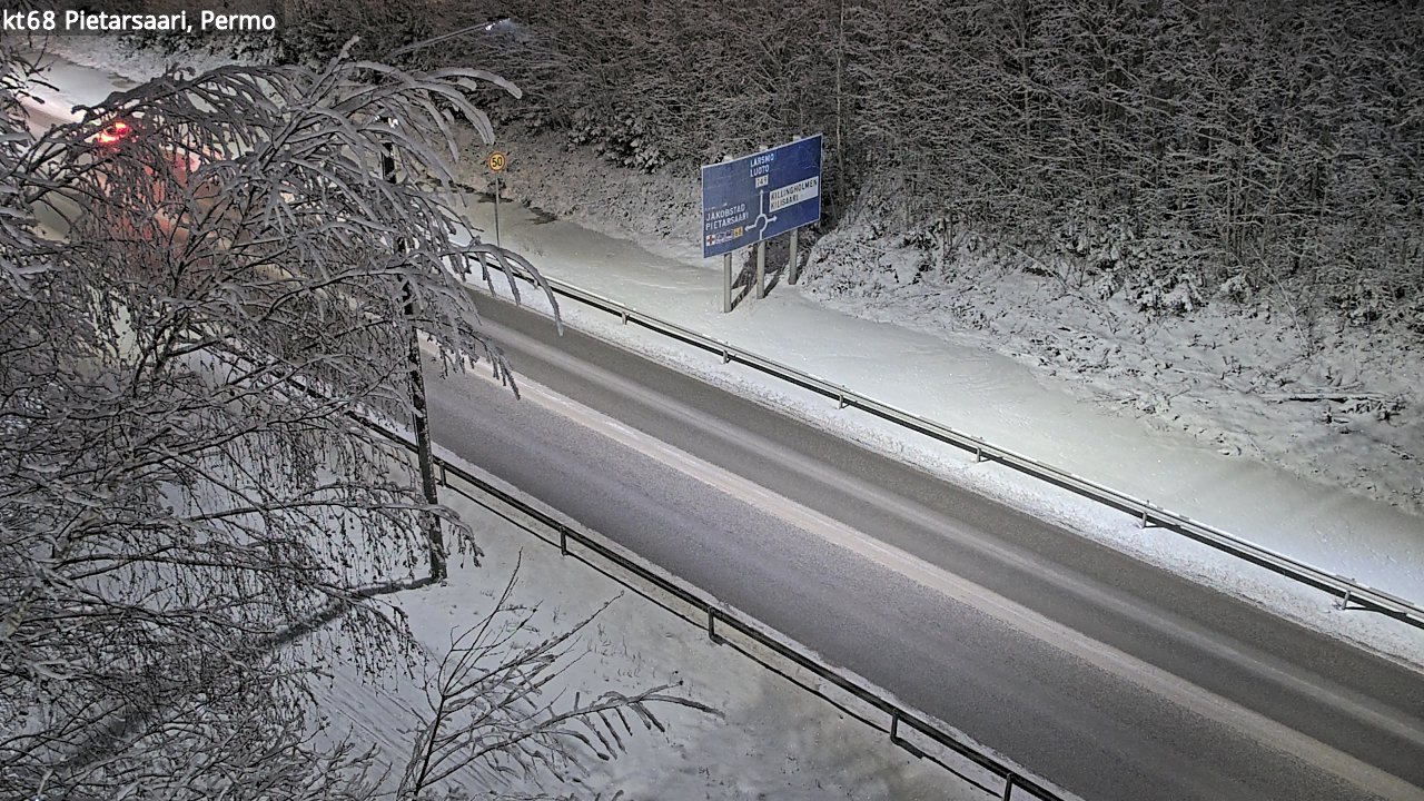 Weather Camera Image Väg 68 Jakobstad, Permo, Pietarsaari, Pohjanmaa