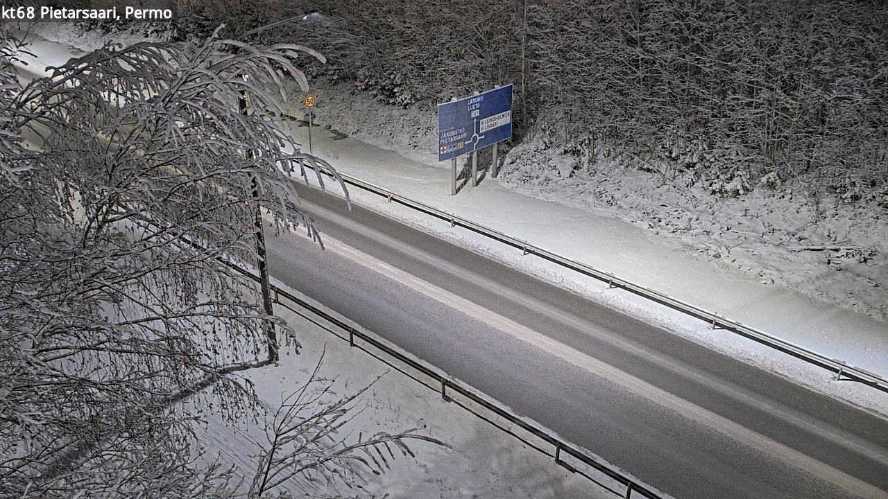 Weather Camera Image Väg 68 Jakobstad, Permo, Pietarsaari, Pohjanmaa