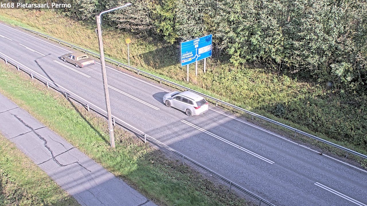 Weather Camera Image Väg 68 Jakobstad, Permo, Pietarsaari, Pohjanmaa