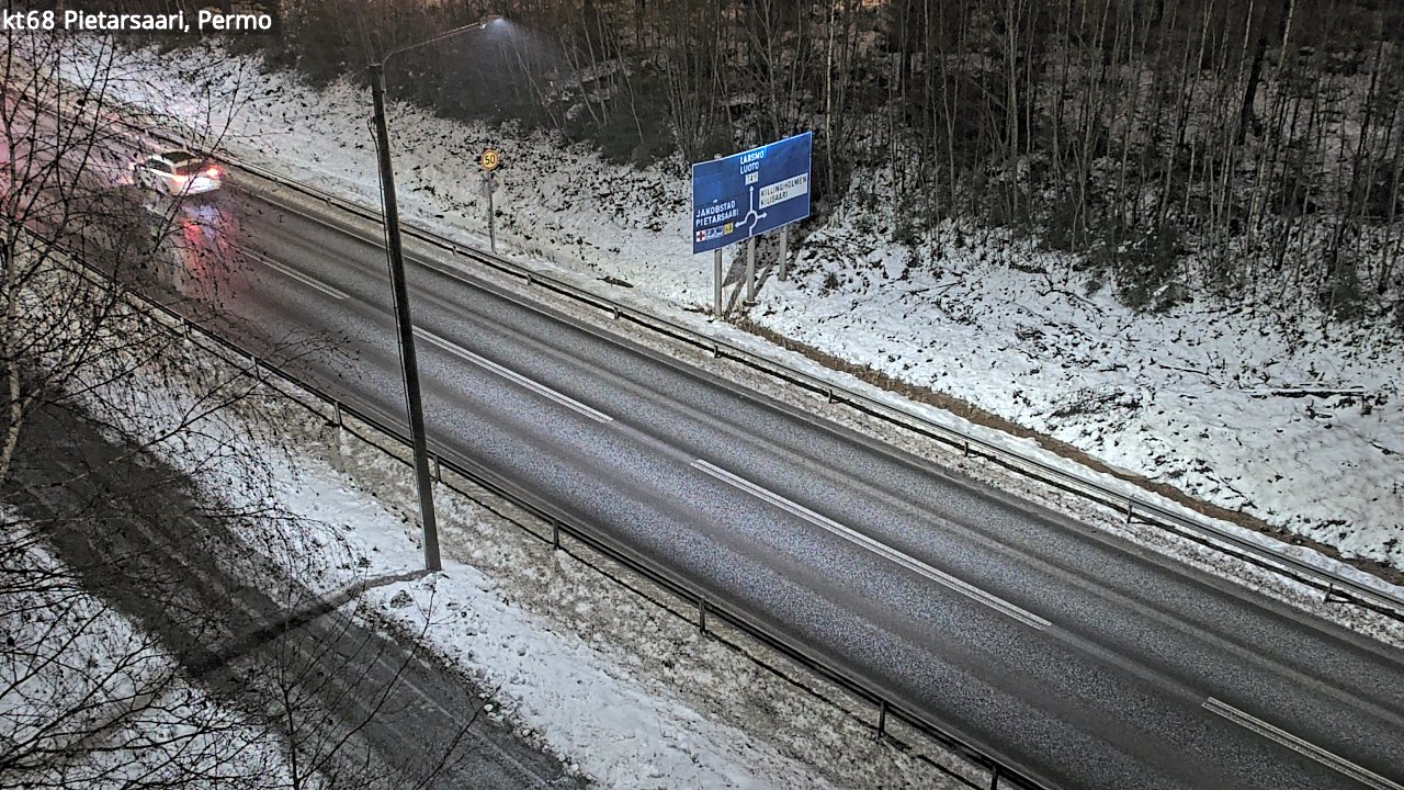 Weather Camera Image Road 68 Pietarsaari, Permo, Pietarsaari, Pohjanmaa