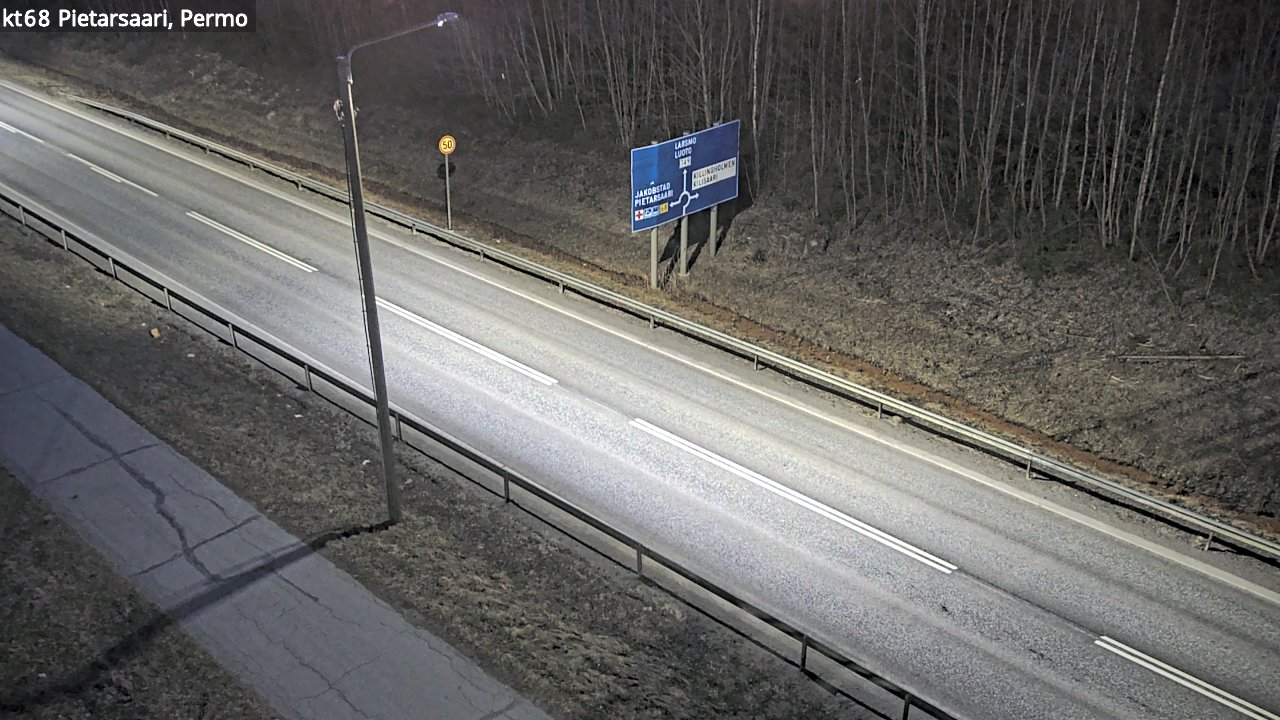 Weather Camera Image Road 68 Pietarsaari, Permo, Pietarsaari, Pohjanmaa