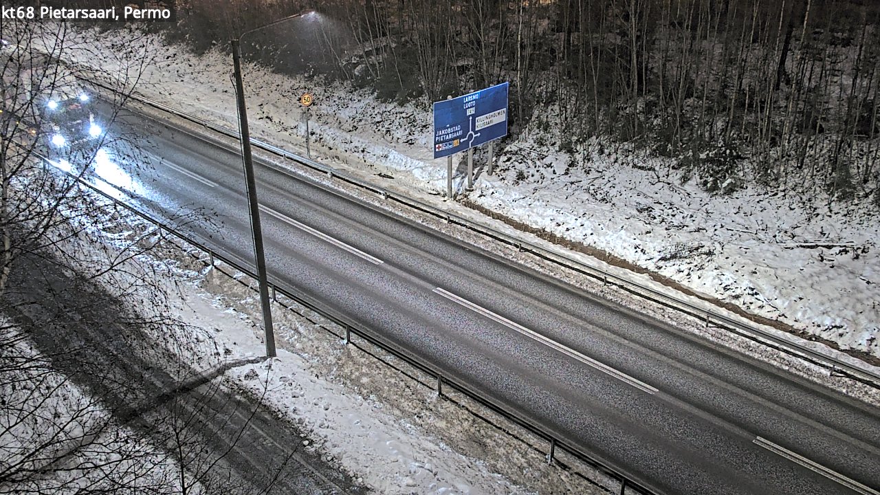Weather Camera Image Road 68 Pietarsaari, Permo, Pietarsaari, Pohjanmaa