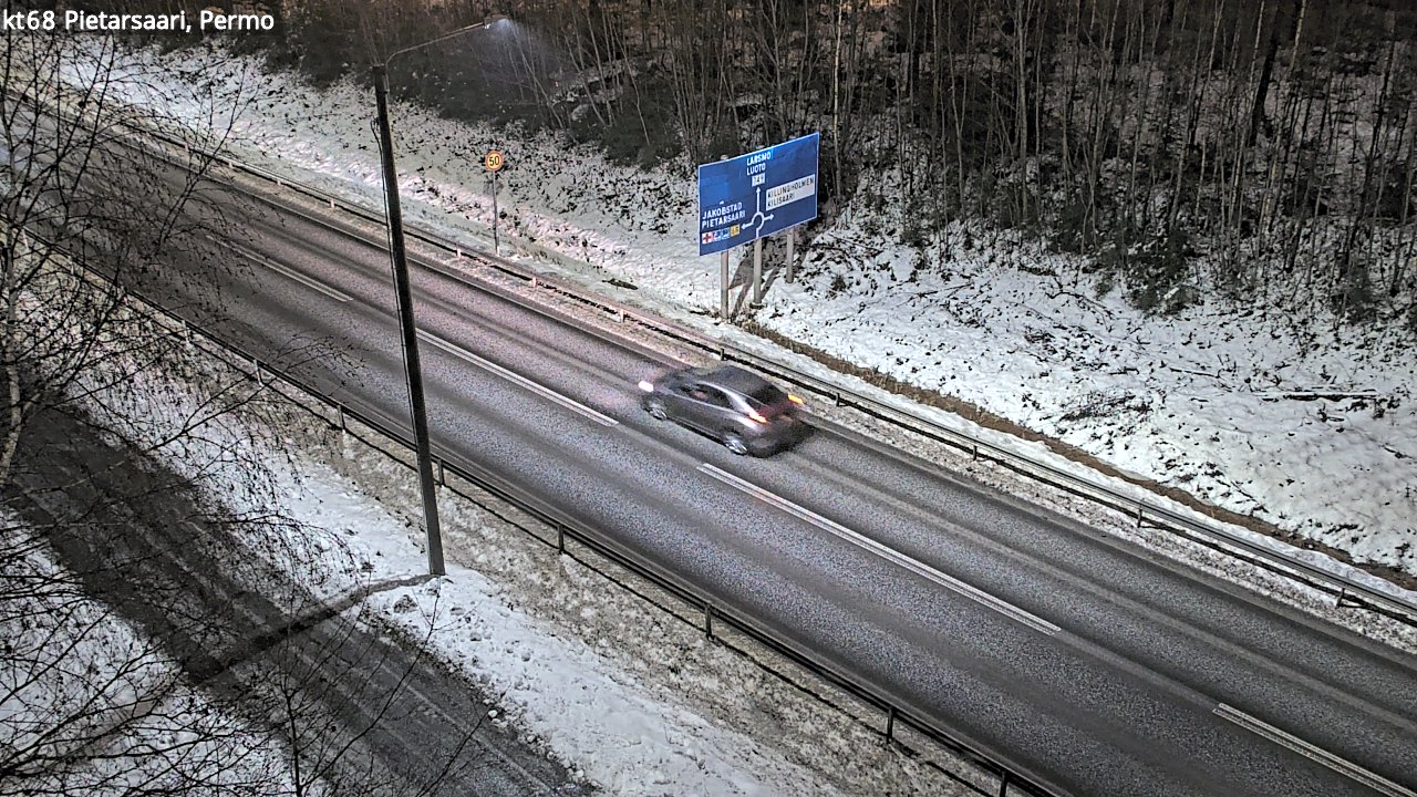 Weather Camera Image Road 68 Pietarsaari, Permo, Pietarsaari, Pohjanmaa