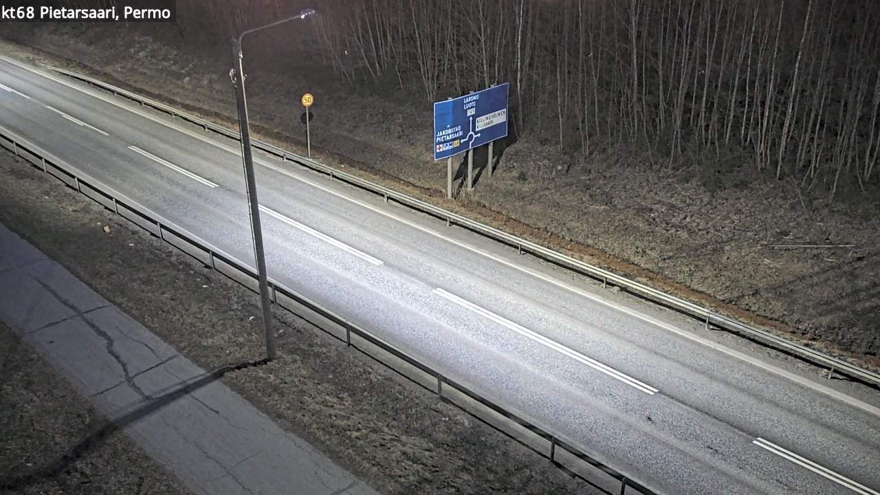 Weather Camera Image Road 68 Pietarsaari, Permo, Pietarsaari, Pohjanmaa