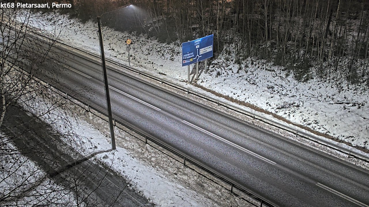 Weather Camera Image Road 68 Pietarsaari, Permo, Pietarsaari, Pohjanmaa