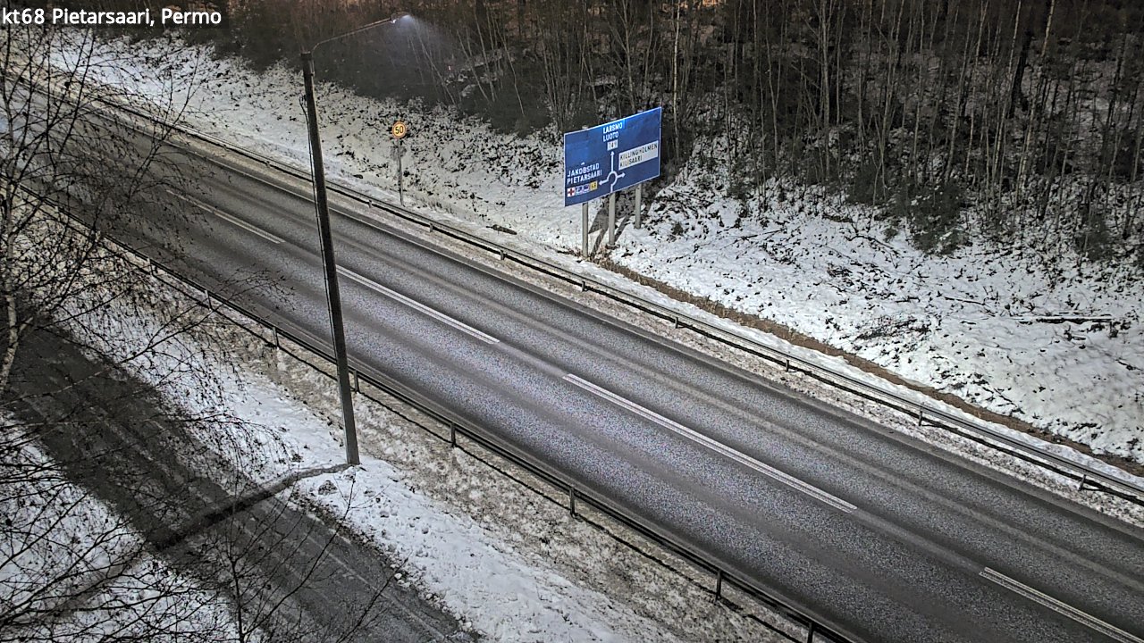 Weather Camera Image Road 68 Pietarsaari, Permo, Pietarsaari, Pohjanmaa