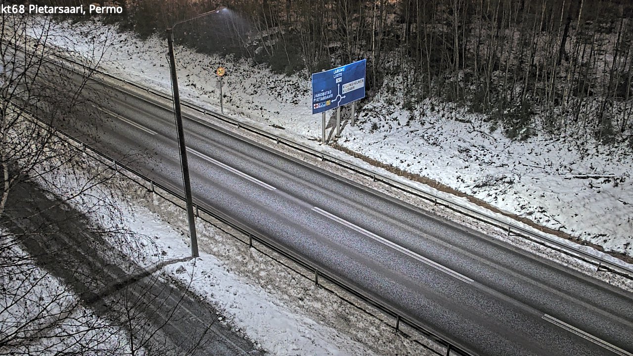 Weather Camera Image Road 68 Pietarsaari, Permo, Pietarsaari, Pohjanmaa