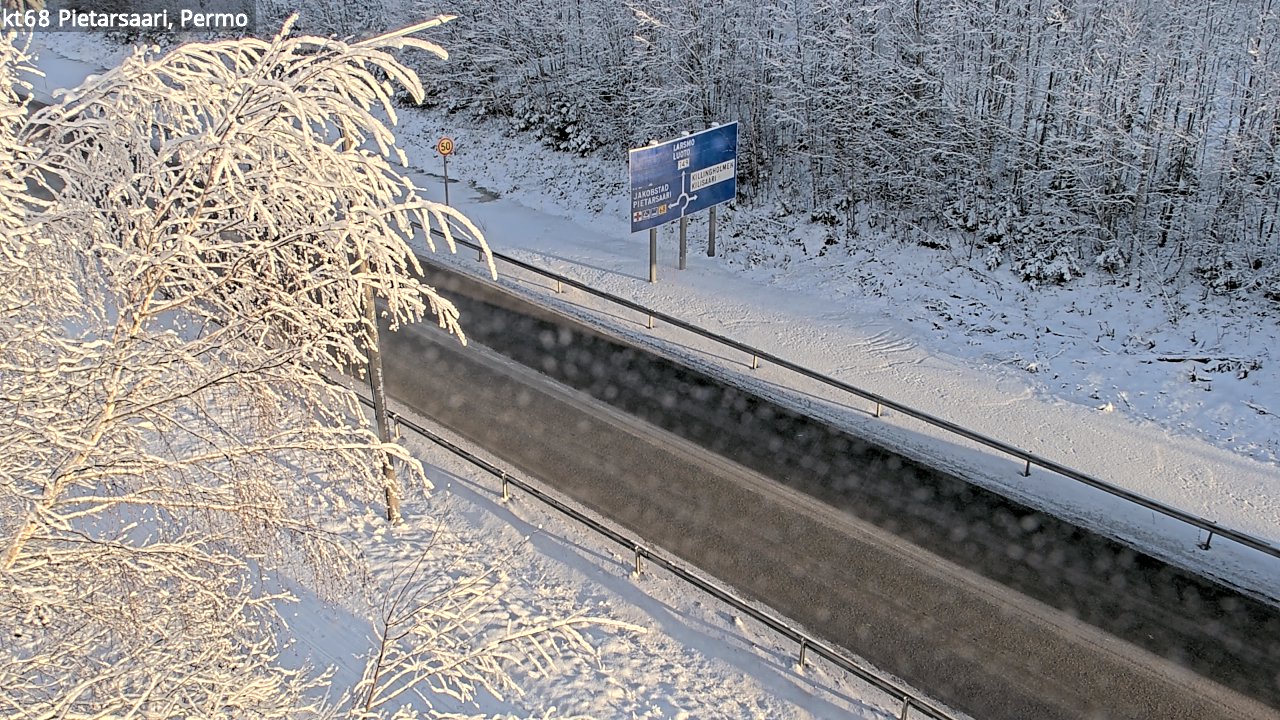Weather Camera Image Väg 68 Jakobstad, Permo, Pietarsaari, Pohjanmaa