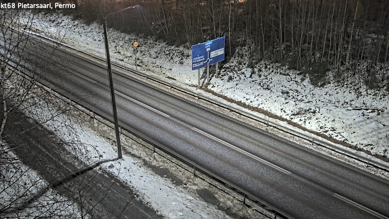 Weather Camera Image Road 68 Pietarsaari, Permo, Pietarsaari, Pohjanmaa