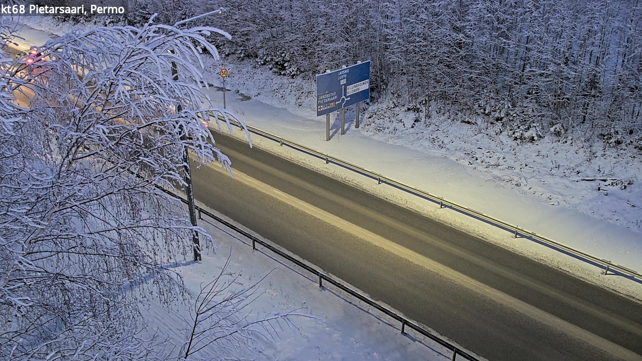 Weather Camera Image Väg 68 Jakobstad, Permo, Pietarsaari, Pohjanmaa