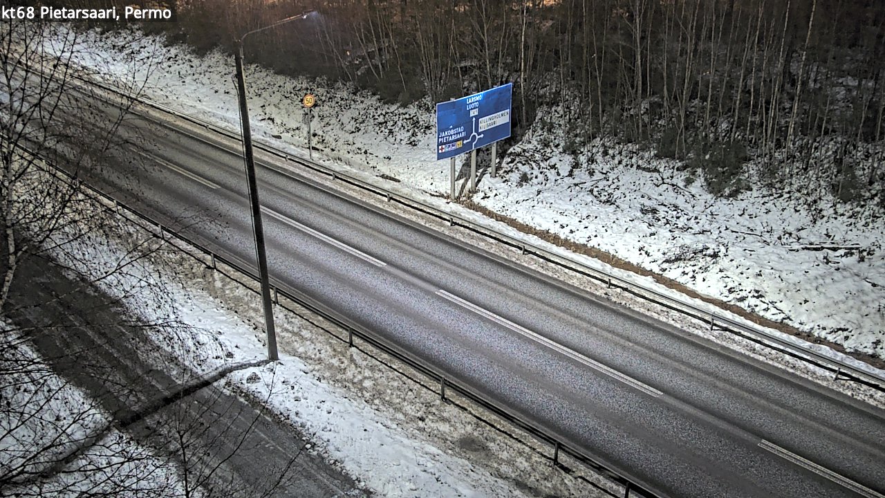 Weather Camera Image Road 68 Pietarsaari, Permo, Pietarsaari, Pohjanmaa