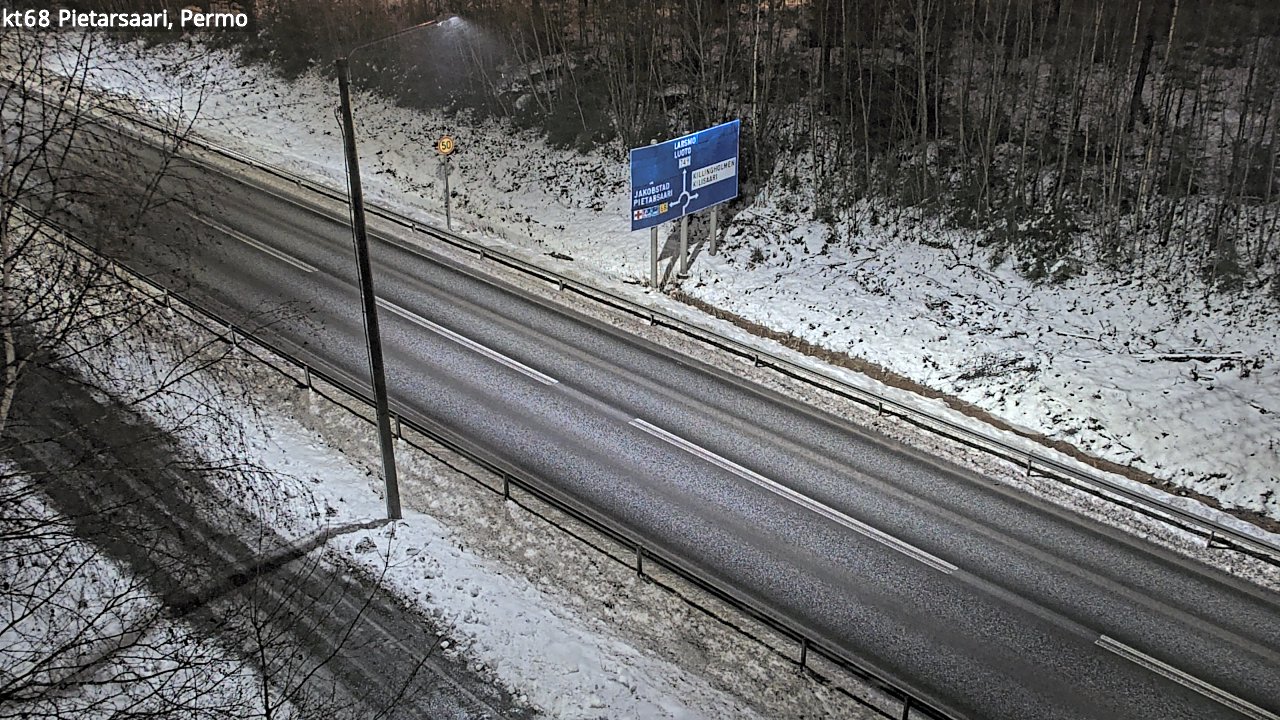 Weather Camera Image Road 68 Pietarsaari, Permo, Pietarsaari, Pohjanmaa