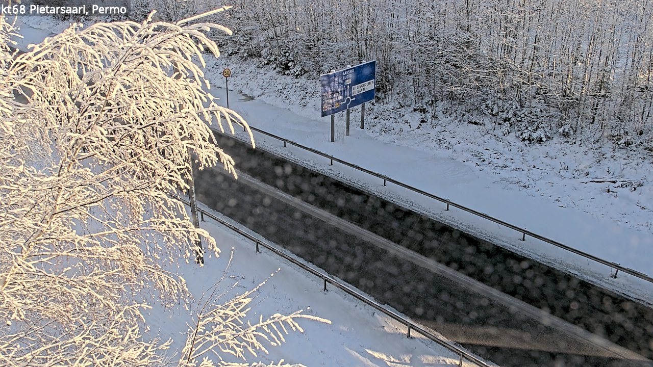 Weather Camera Image Road 68 Pietarsaari, Permo, Pietarsaari, Pohjanmaa