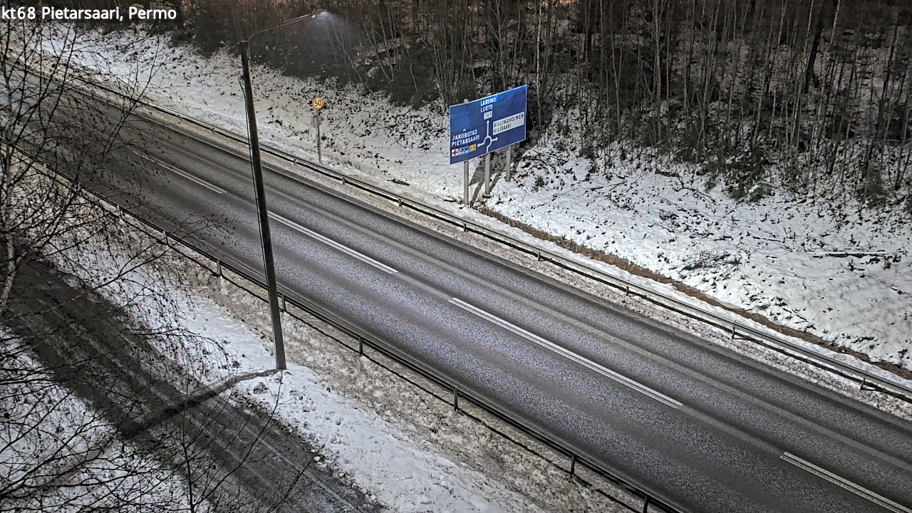 Weather Camera Image Road 68 Pietarsaari, Permo, Pietarsaari, Pohjanmaa