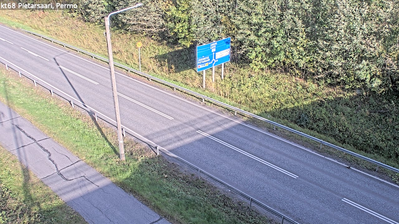 Weather Camera Image Väg 68 Jakobstad, Permo, Pietarsaari, Pohjanmaa