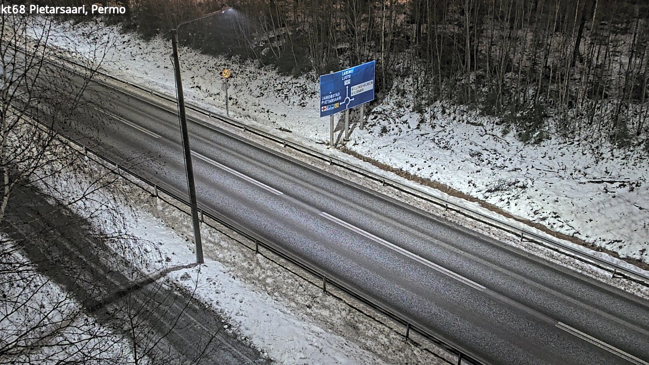 Weather Camera Image Road 68 Pietarsaari, Permo, Pietarsaari, Pohjanmaa