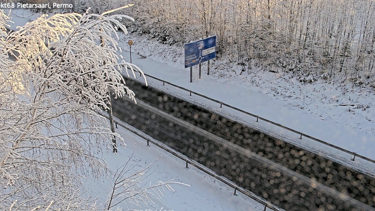 Weather Camera Image Road 68 Pietarsaari, Permo, Pietarsaari, Pohjanmaa