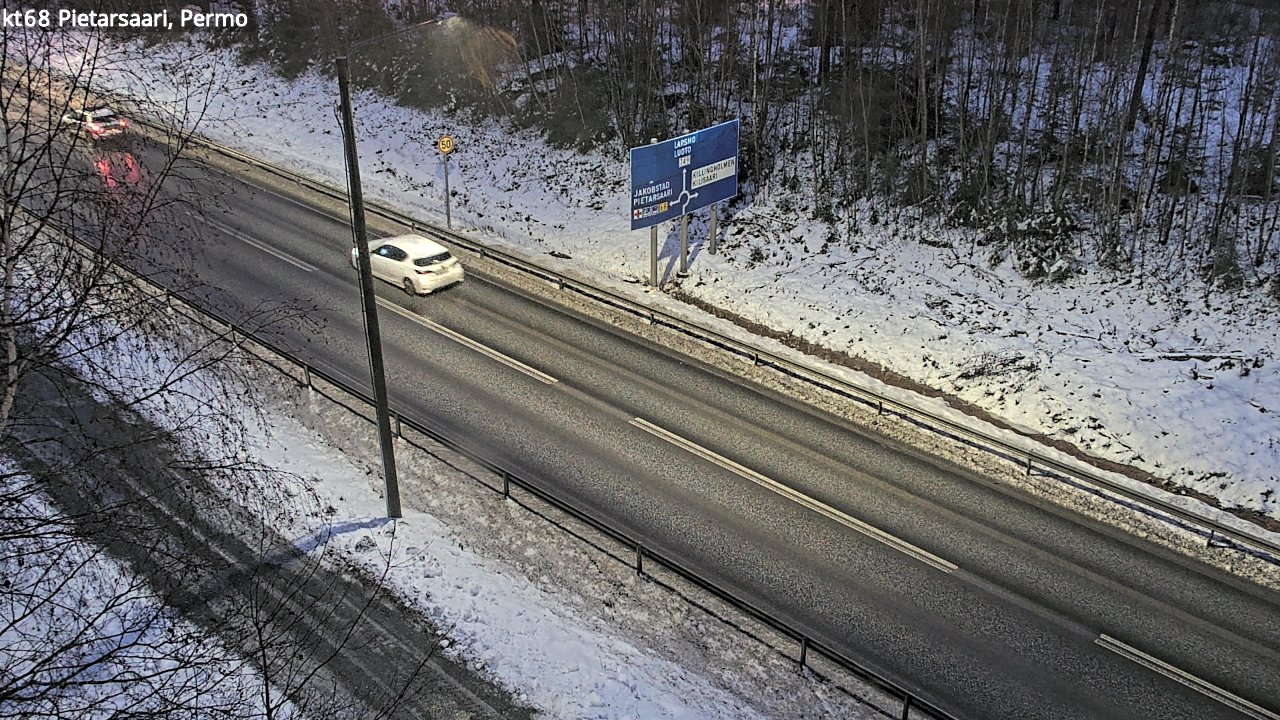 Weather Camera Image Road 68 Pietarsaari, Permo, Pietarsaari, Pohjanmaa