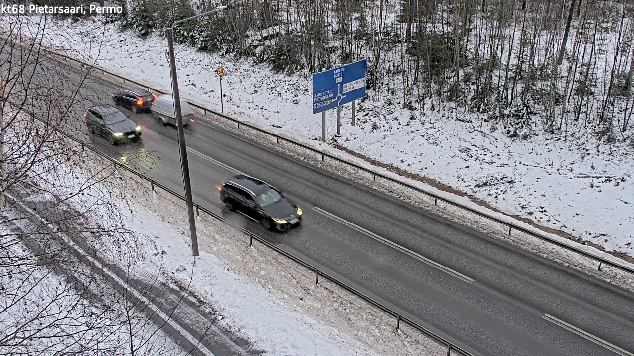 Weather Camera Image Road 68 Pietarsaari, Permo, Pietarsaari, Pohjanmaa