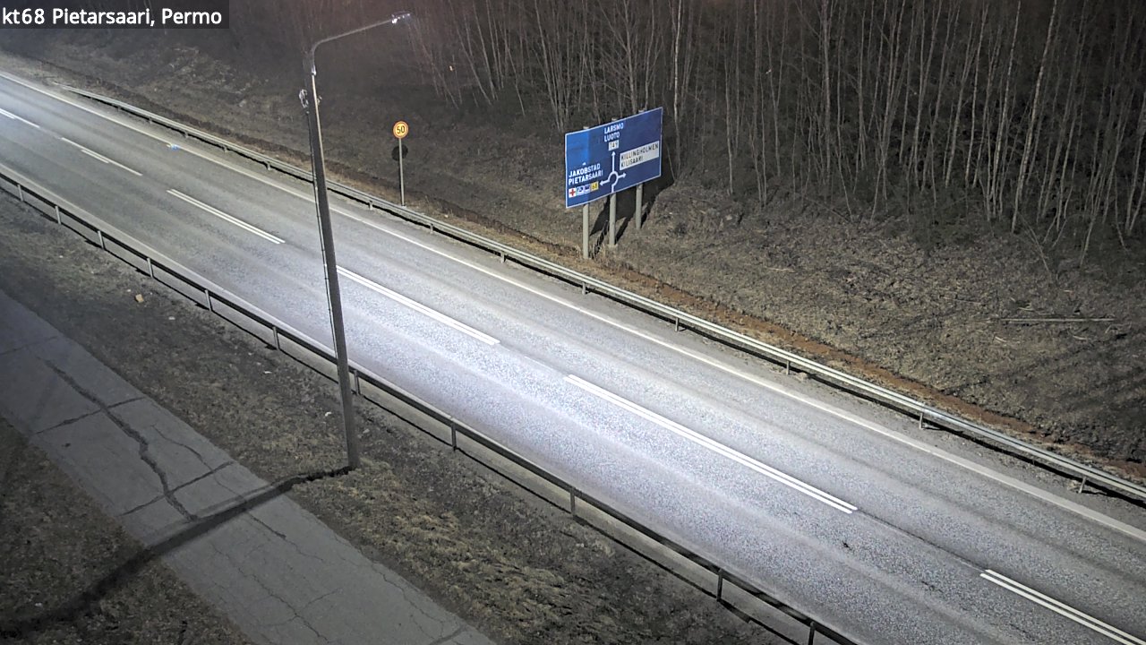 Weather Camera Image Road 68 Pietarsaari, Permo, Pietarsaari, Pohjanmaa