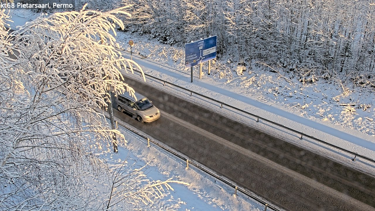 Weather Camera Image Väg 68 Jakobstad, Permo, Pietarsaari, Pohjanmaa