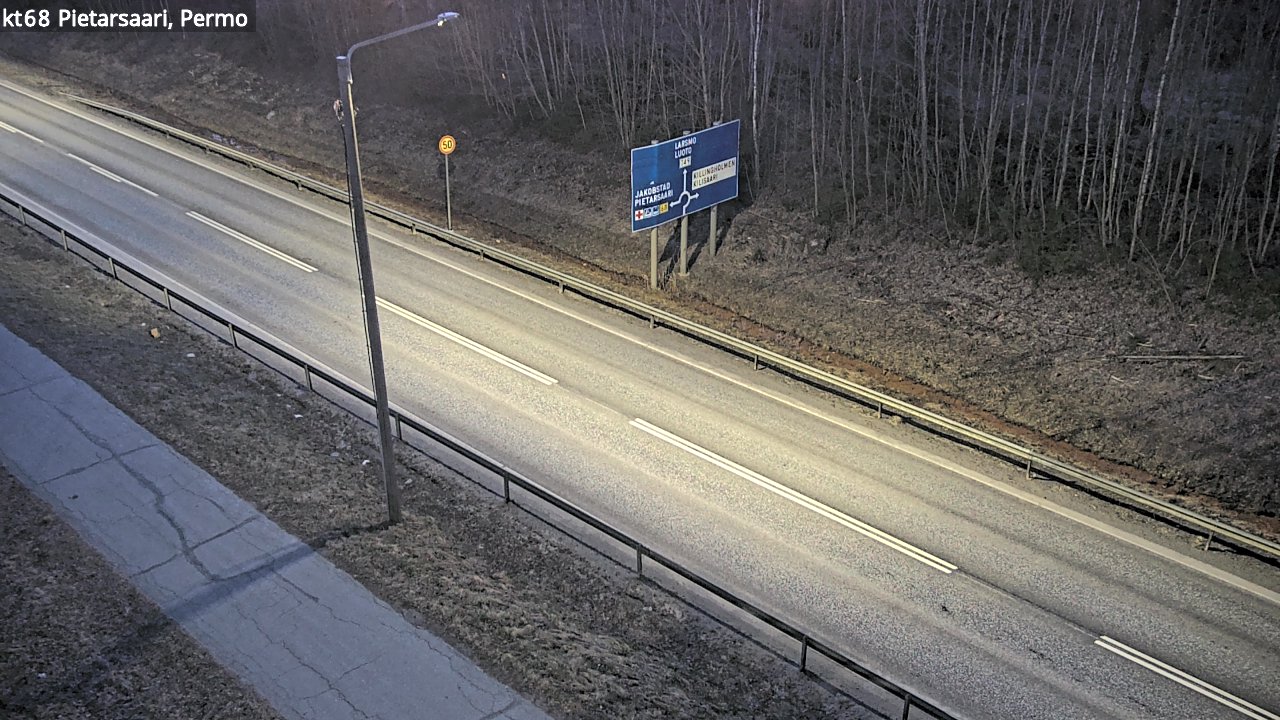 Weather Camera Image Road 68 Pietarsaari, Permo, Pietarsaari, Pohjanmaa