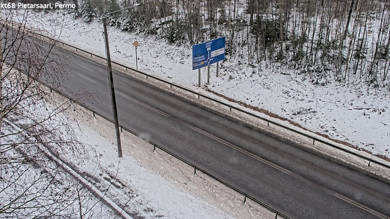 Weather Camera Image Road 68 Pietarsaari, Permo, Pietarsaari, Pohjanmaa
