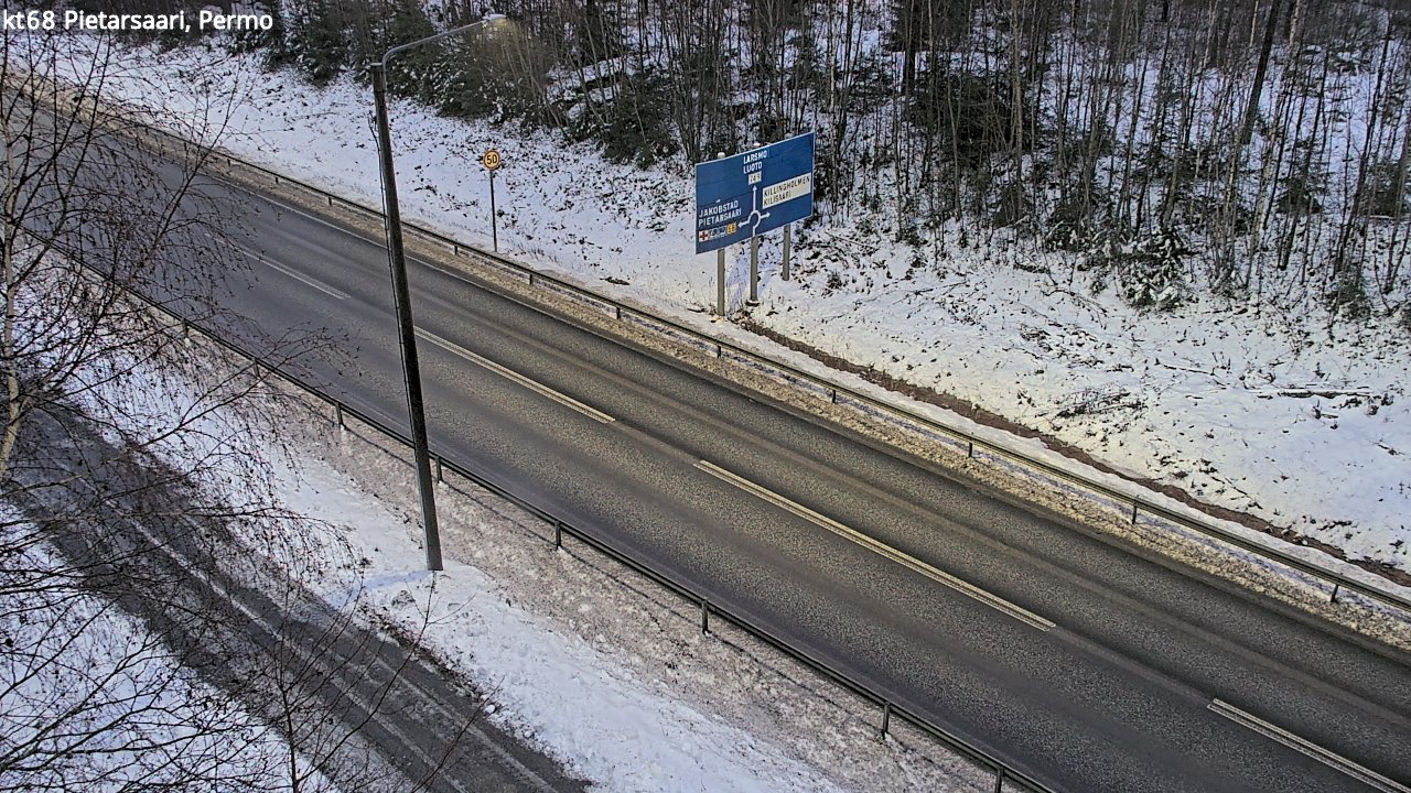 Weather Camera Image Road 68 Pietarsaari, Permo, Pietarsaari, Pohjanmaa