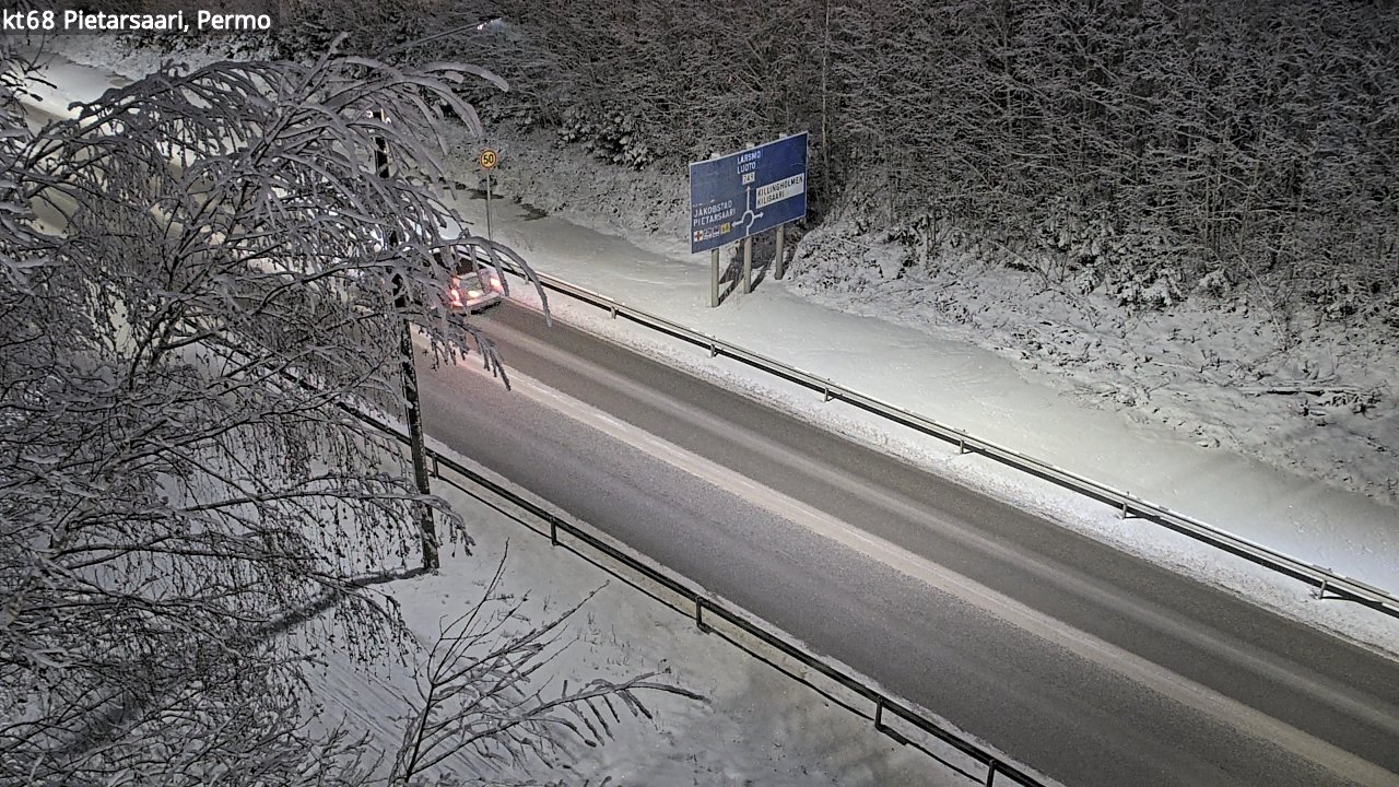 Weather Camera Image Väg 68 Jakobstad, Permo, Pietarsaari, Pohjanmaa
