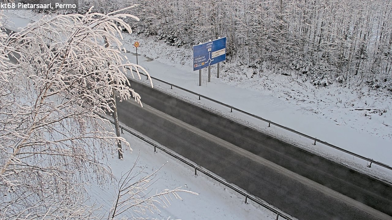 Weather Camera Image Väg 68 Jakobstad, Permo, Pietarsaari, Pohjanmaa