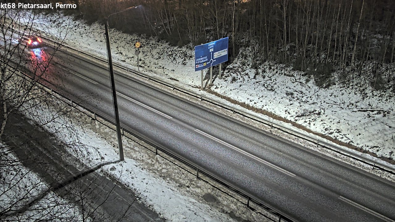 Weather Camera Image Road 68 Pietarsaari, Permo, Pietarsaari, Pohjanmaa