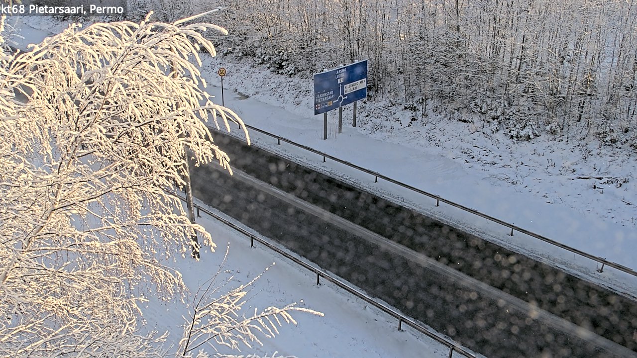 Weather Camera Image Road 68 Pietarsaari, Permo, Pietarsaari, Pohjanmaa