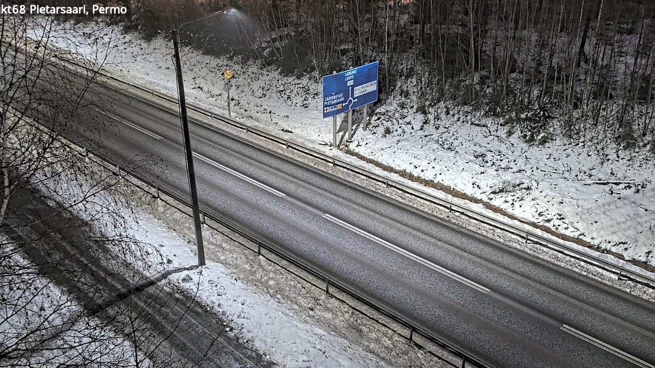 Weather Camera Image Road 68 Pietarsaari, Permo, Pietarsaari, Pohjanmaa