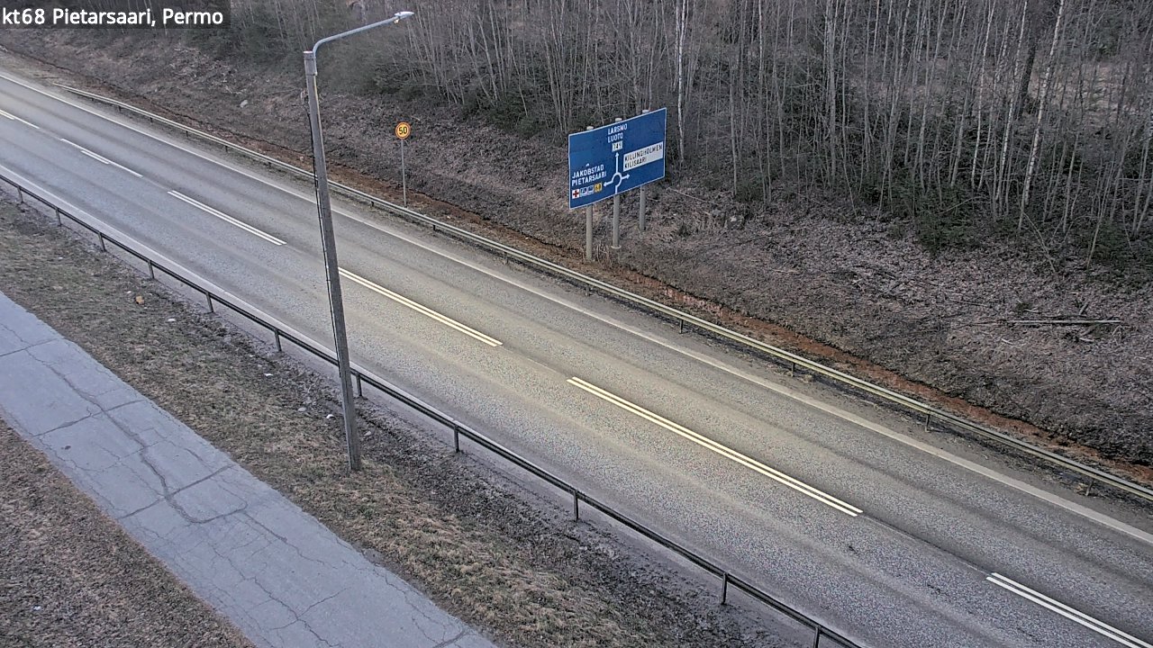 Weather Camera Image Road 68 Pietarsaari, Permo, Pietarsaari, Pohjanmaa