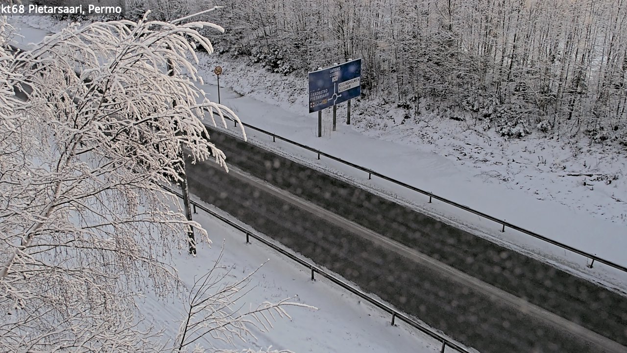 Weather Camera Image Road 68 Pietarsaari, Permo, Pietarsaari, Pohjanmaa