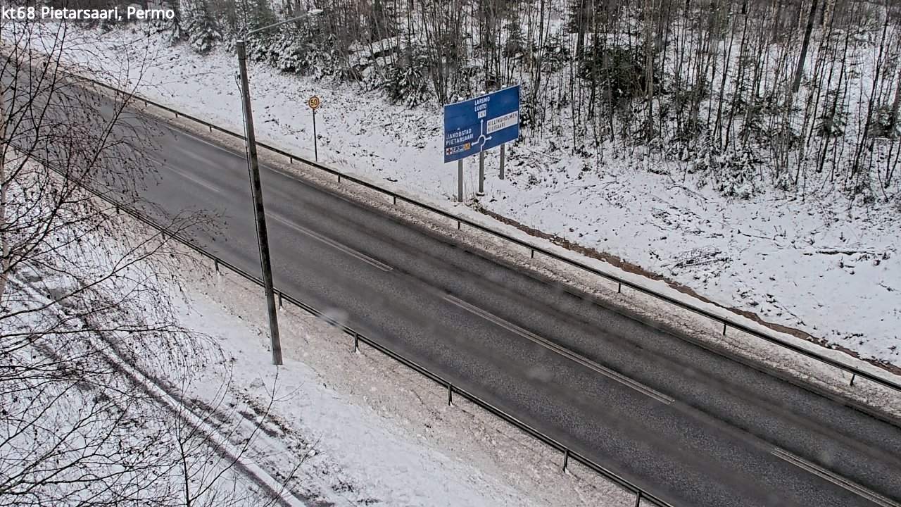 Weather Camera Image Road 68 Pietarsaari, Permo, Pietarsaari, Pohjanmaa