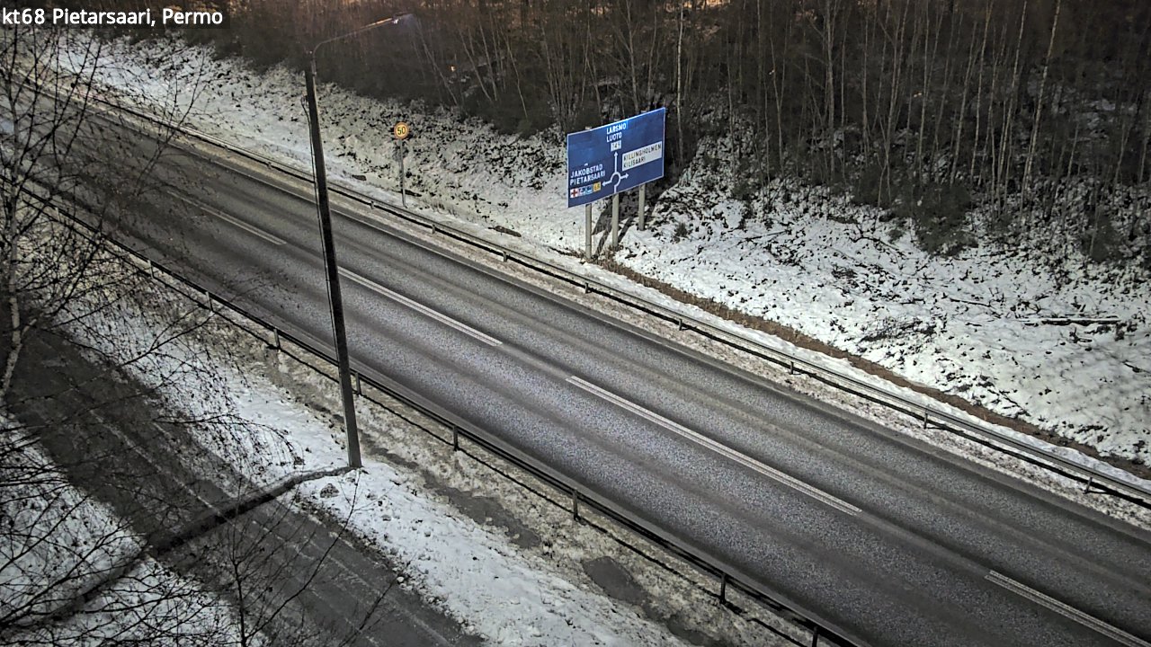 Weather Camera Image Road 68 Pietarsaari, Permo, Pietarsaari, Pohjanmaa